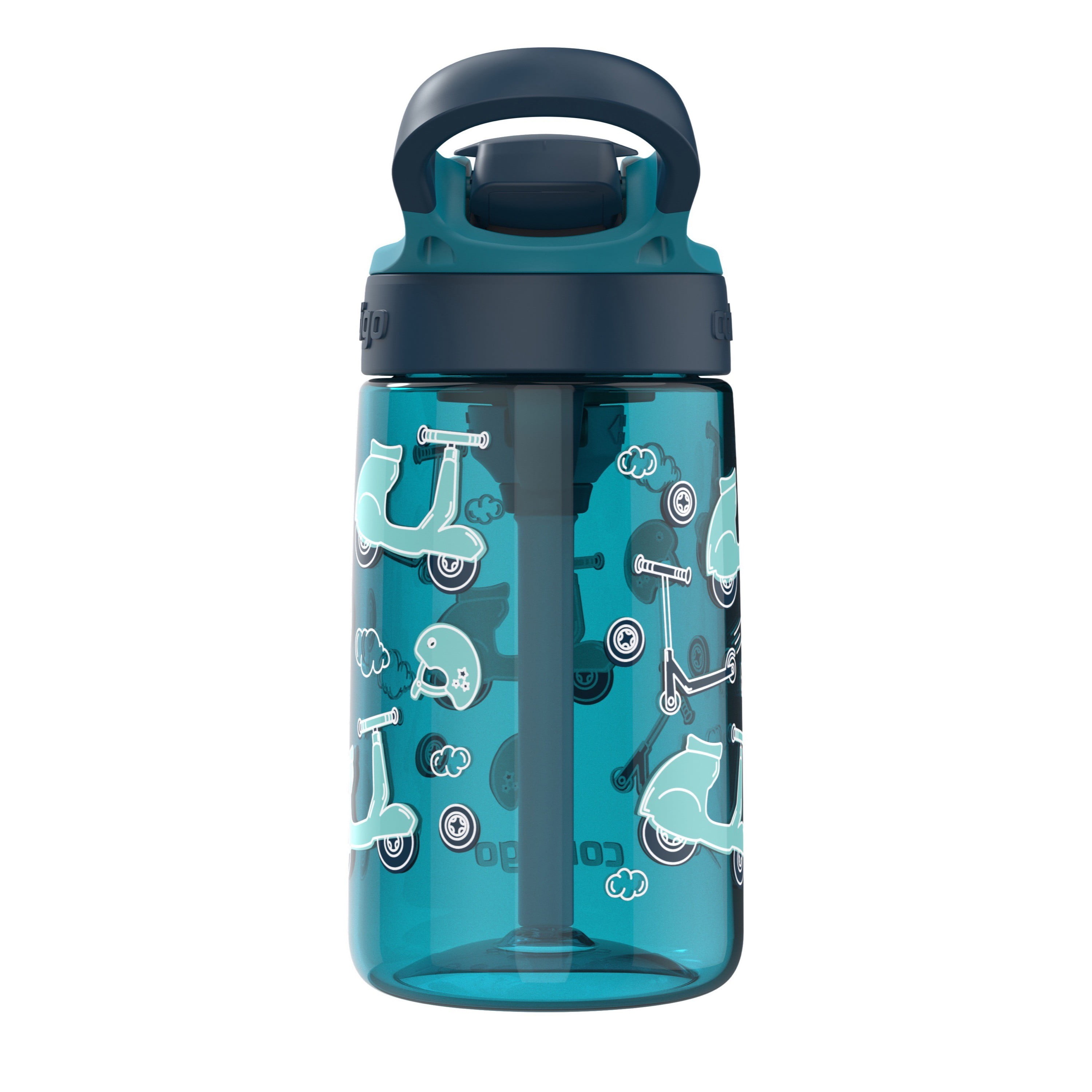 Contigo Aubrey Kids Stainless Steel Water Bottle with  Spill-Proof Lid, Cleanable 13oz Kids Water Bottle Keeps Drinks Cold up to  14 Hours, Taro/Juniper : Baby