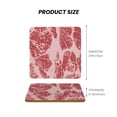 thumbnail image 5 of Xecao Red Meat for MDF Cork Coaster 4 Pcs,Drink Coasters,Suit for House Warming Gifts New Home ,Coffee Table Decor-Square, 5 of 7
