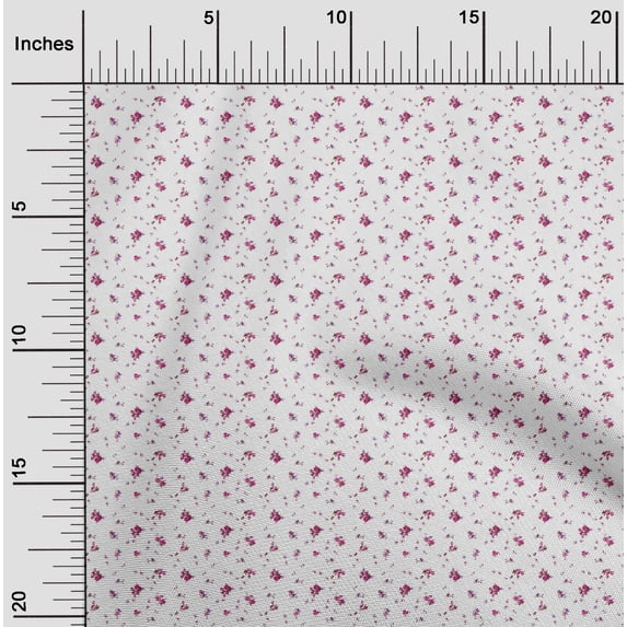 oneOone Polyester Lycra Fabric Leaves & Flower Floral Fabric Prints by Yard 56 Inch Wide