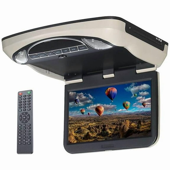 Voxx VXMTG1313.3" HD LED Overhead Video Monitor with Built-in DVD Player and HDMI Input