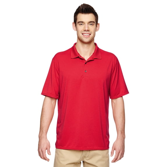 Gildan G448 Performance Adult Jersey Polo -Red-Medium