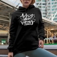 thumbnail image 2 of Funny Life Is Short, Swing Hard Quote with Clubs, Golf Player, Golfing or Golfer Themed Merch Gift, Black Hooded Sweatshirt or Hoodie, 2XL, 2 of 5