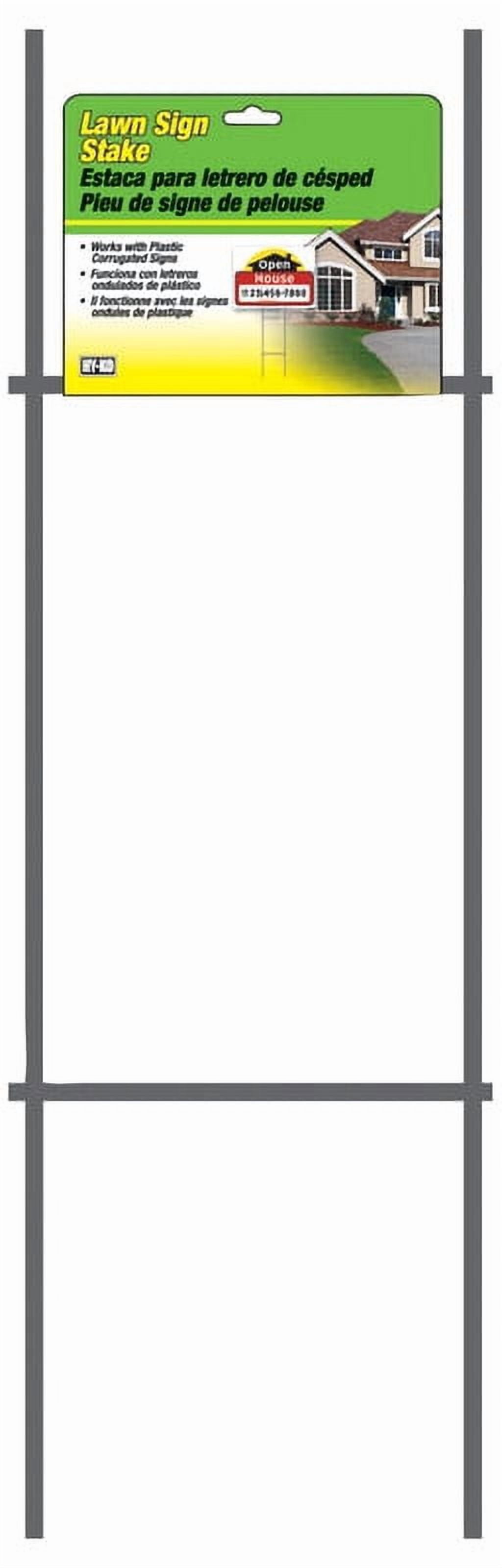 (2 pack) HY-KO H-BRACKET METAL SIGN STAKE