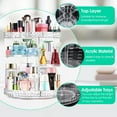 thumbnail image 6 of 360 Rotating Makeup Organizer, Adjustable Storage Large Capacity Makeup Display Case Clear Acrylic Perfume Organizer Container for Cosmetic Brushes Lipsticks, 6 of 6