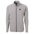 thumbnail image 2 of Men's Cutter & Buck  Gray Rochester Red Wings Adapt Eco Knit Hybrid Recycled Full-Zip Jacket, 2 of 3