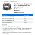 thumbnail image 2 of Rear Wheel Bearing - Compatible with 2012 - 2015 Mercedes-Benz C250 2013 2014, 2 of 2
