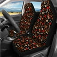 thumbnail image 2 of HUIACONG Mushroom Car Seat Covers Full Set Cute Car Accessories for Women Interior 14 Pcs Including Steering Wheel Cover Seatbelt Covers Coasters Arm Rest Cover Headrest Cover Keychain Universal Fit, 2 of 8