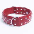 thumbnail image 1 of ATHENS Leather Dog Collar Multi- Row Rhinestones, 1 of 3