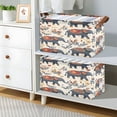 thumbnail image 6 of Ryvnso Ethnic Cute Elephant Storage Bins Large Basket Foldable Cube Toys Organizer with Handles 1 PC, 6 of 7