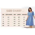 thumbnail image 7 of MINTREUS Nightgown Short Sleeve for Women Sleepwear V Neck Nightshirt House Dress with Pockets, 7 of 7