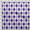 thumbnail image 4 of oneOone Viscose Chiffon Dark Purple Fabric Check Argyle Sewing Craft Projects Fabric Prints By Yard 42 Inch Wide, 4 of 5
