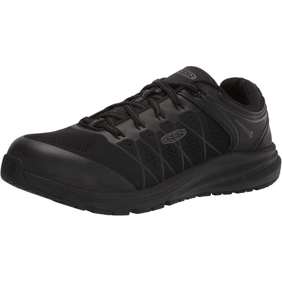 KEEN Utility Mens Vista Energy Low Composite Toe Work Shoes Construction 11 Black/Raven