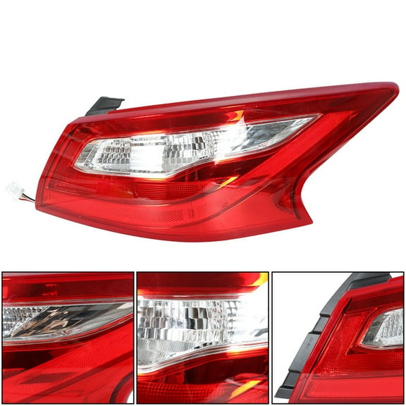 SEBLAFF Outer Tail Light Assembly, Rear Brake Light , Passenger Side, Right Side, Replacement For 2016-2018 NISSAN Altima Car Lampshade