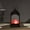 Black, variant on Christmas Candle Wind Lamp, Holiday Atmosphere Lamp, Small Charcoal Fireplace Wind Lantern for Outdoor and Indoor Christmas Decoration