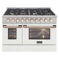 thumbnail image 5 of Kucht Professional 48" Stainless Steel Natural Gas Range in Silver/Gold/White, 5 of 13