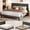 Gray-Queen, variant on Asofer Queen Size Platform Bed Frame with Tufted Headboard, Steel Slat Support System, Beige