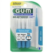 GUM Proxabrush Reusable Go-Between Cleaners, Wide, 8 count