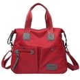thumbnail image 1 of Bolso de mano para mujer,Bolso de hombro con múltiples bolsillos,Bolso de enfermera para el trabajo,Bolso cruzado grande,Bolso con asa superior de nailon de moda, 1 of 5