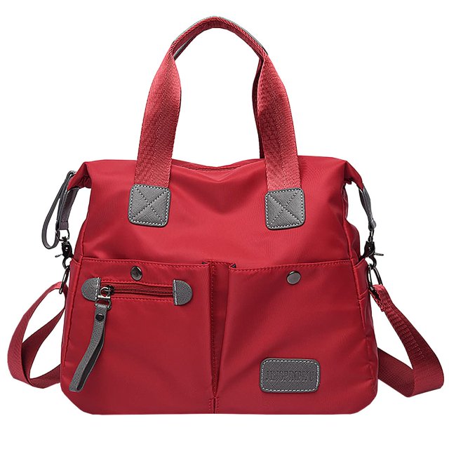 Bolso de mano para mujer,Bolso de hombro con múltiples bolsillos,Bolso de enfermera para el trabajo,Bolso cruzado grande,Bolso con asa superior de nailon de moda