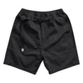 thumbnail image 4 of FRSASU Men's Work Cargo Shorts Lightweight Elastic Waist Belted Cargo Pockets Beach Casual Outdoor Work Wear Shorts for Men Black, 4 of 9