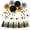 Black Gold Silver, variant on Rose-Gold Pink Burgundy Party Decorations,23pcs Tissue Paper Flower Pom Poms Tassel Garland Pennant Banner Flags Streamers Women Girl Birthday Baby Bridal Shower Engagement Bachelorette Wedding Decor
