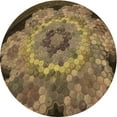 thumbnail image 1 of Ahgly Company Machine Washable Indoor Round Transitional Cinnamon Brown Area Rugs, 8' Round, 1 of 7