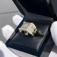 thumbnail image 2 of Men's Pinky Ring 14K Yellow Gold Plated Silver 2.00Ct Round Cut Lab Created VVS1/D Diamond, 2 of 2