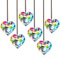 thumbnail image 1 of Captador de sol con forma de prisma con forma de corazón de cristal HDCRYSTALGIFTS, 50 mm (6 unidades), 1 of 7