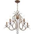 thumbnail image 4 of 5 Light Verona Bronze Chandelier with Clear Crystals Shade, 4 of 5