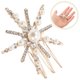 thumbnail image 2 of Peines con flores y diamantes de imitación, pinzas para el pelo con perlas, pinzas de cristal, horquillas para el pelo, tocados con cuentas, horquillas, joyería nupcial para mujeres y niñas, 2 of 7