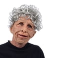thumbnail image 4 of Halloween Holiday Funny Horrible Latex Old Man Face Cover Headgear Gift Yuarrent AP007049-01, 4 of 6