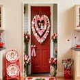 thumbnail image 6 of Steadline Valentines Day Romantic Atmosphere Door Curtain Heart Pattern Festival Party Door Decor Home Holiday Decoration Valentines Gift Christmas New Year Decoration, 6 of 7