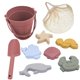 thumbnail image 5 of Set de playa de viaje con juguetes de arena y silicona para niños y niñas, ideal para viajes y vacaciones. Rosa, 5 of 9