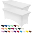 thumbnail image 1 of Mantel Utopia Kitchen Spandex Paquete de 2 [120x75x75 cm, Blanco], 1 of 9