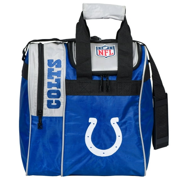 Indianapolis Colts Single Bowling Ball Tote Bag with Shoe Compartment