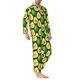 thumbnail image 2 of Fotbe Avocado Pijama de Hombre con Estampado de Manga Larga, Conjunto de 2 Piezas, Ropa de Dormir Suave y Cómoda con Bolsillos-Medium, 2 of 7