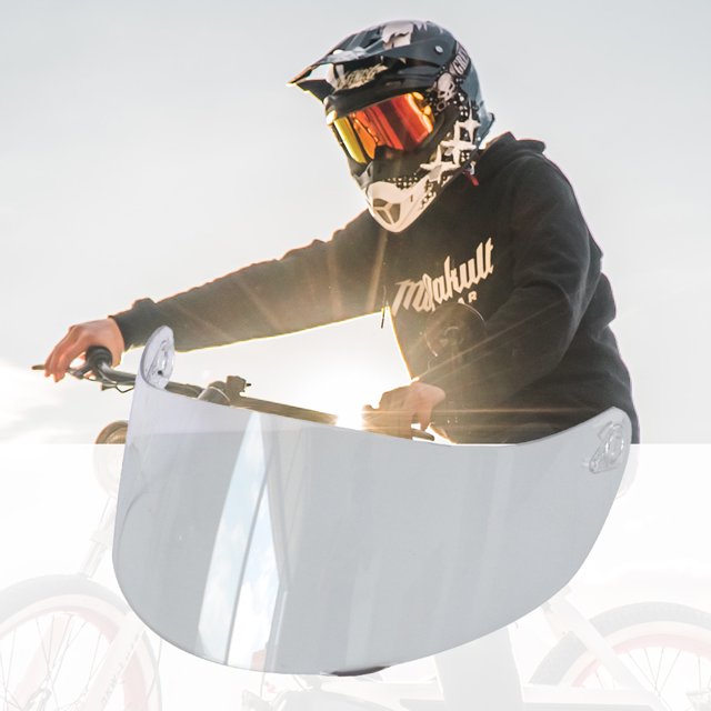 Visera Para Casco De Motocicleta Gafas de casco antivaho con lente de protección facial completa para AGV K5 K3SV K1 (transparente)