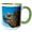 Green/White, variant on 3drose, Marine Iguana, Galapagos Islands, Ecuador., 15oz Mug