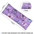thumbnail image 4 of Colorful Butterfly Pattern Seatbelt Cushion for Surgery Recovery - Plush Mastectomy Pillow with Floral Print - Chest Protector for Car, 4 of 7