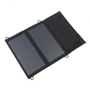 Black High Efficency 5V USB Solar Panel c harger Foldable For Electronics