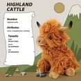 thumbnail image 2 of Peluche vaca Highland, peluche granja, peluche vaca para niños y niñas adultos (amarillo) Xishao Juguetes, 2 of 4