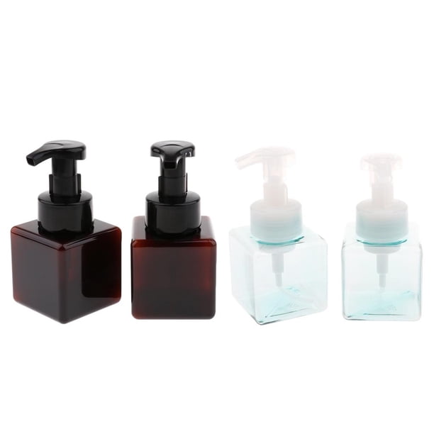 4 Unidades 250 ML Dispensador de Espuma de Plástico Vacío Yinane Frasco cuadrado de la bomba
