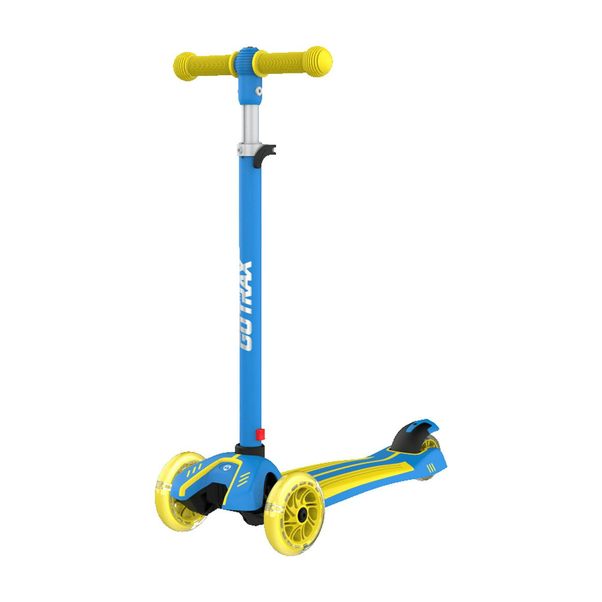 RideVOLO Kids Kick Scooter for 3 8 Years Old 3 Adjustable Heights Flashing Wheels 6 Wide Anti Slip Deck and High Stability Yellow
