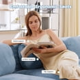 thumbnail image 6 of 3-Seat Sofa with Premium Corduroy Fabric, Modular Multi-Combination, Anti-Slip Design, No Assembly, Curved Armrests, Ergonomic Support, High-Resilience Sponge, For Living Rooms, Bedrooms, Blue, 6 of 9