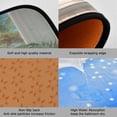 thumbnail image 2 of 2-Piece Kitchen Rugs Set Non-Slip Mats Carpet Floor for Kitchen, Bathroom (19.7"x27.6" & 19.7"x47.2") Palm Trees and Ocean, 2 of 7