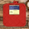thumbnail image 4 of Home Collection Pot Holder Cotton for Home Kitchen, Set of 2 Total 4 Count. (Red) - 7" Square, 4 of 4