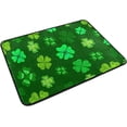 thumbnail image 2 of GZHJMY St. Patrick's Day Shamrocks Door mat Non Slip Floor Door Rug, Soft Floor Mat for Kitchen Garden Bedroom Indoor Outdoor Entrance Home Holiday Decoration 23.6" x15.7", 2 of 7