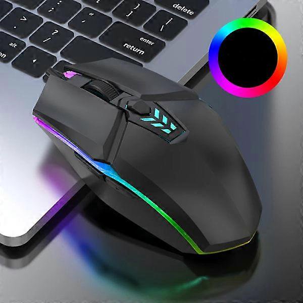 USB Wired Gaming Mouse 1600 DPI 6 Buttons Silent Mause Backlit Professional Gamer Mice Ergonomic Computer Mouse Black