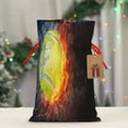 thumbnail image 5 of Rocae Tennis Ball On Fire And Water for Christmas Drawstring Linen Gift Bag with Drawstrings Treat Bag Goody Present Bags for Christmas Party Favor-Small, 5 of 9