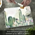 thumbnail image 4 of CounterArt Watercolor Cactus Tempered Glass Cutting Board 10" by 8", 4 of 7